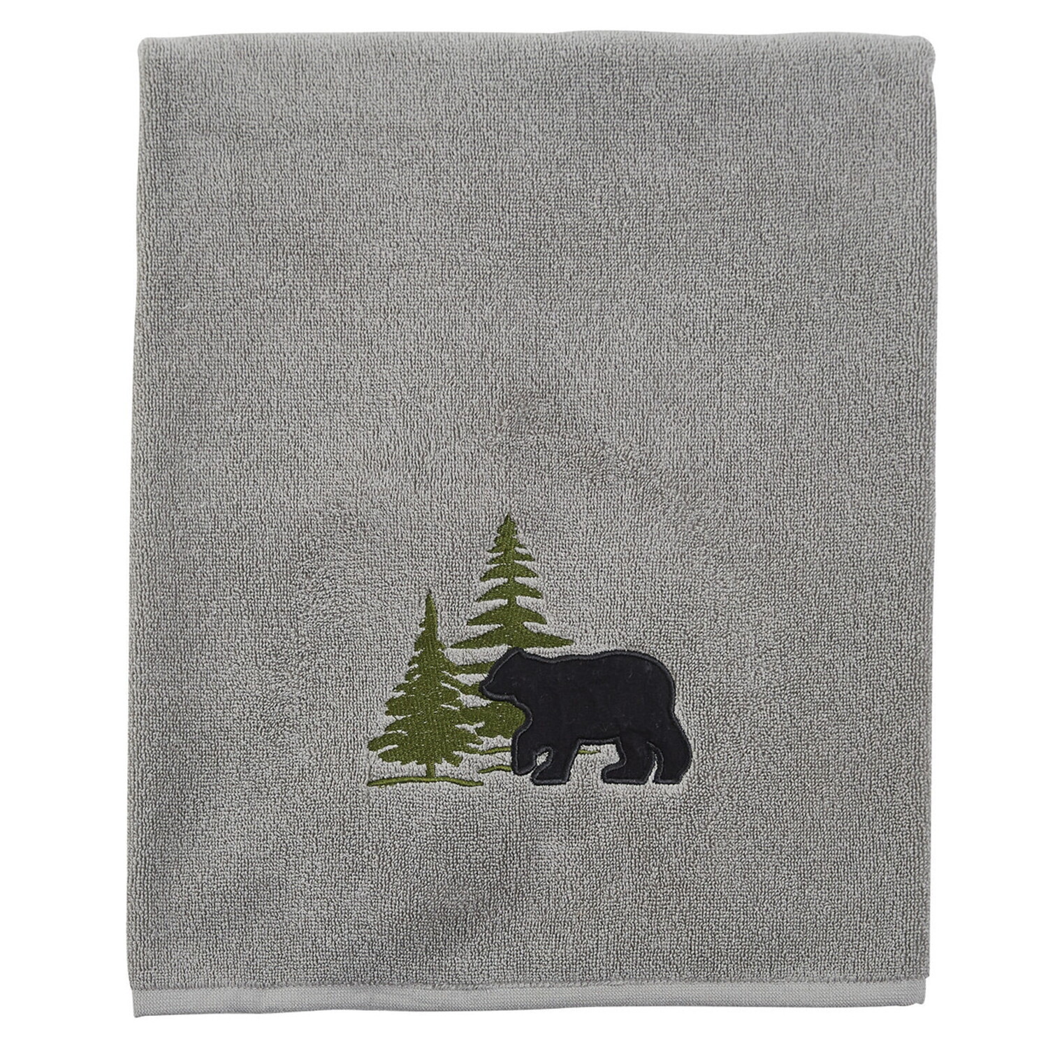 

Банное полотенце Park Designs Bear, цвет Gray