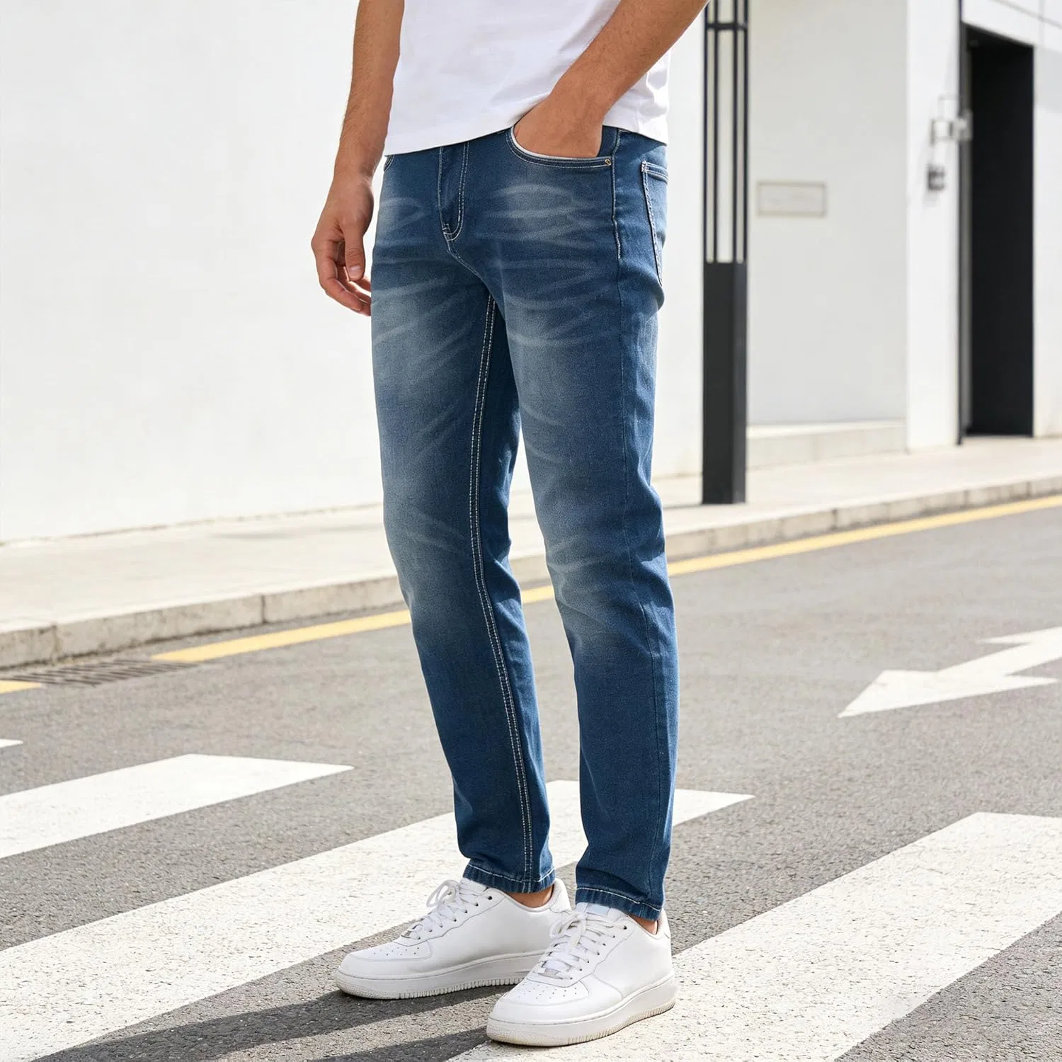 Джинсы Stretch Jeans Light Blue — фото 3