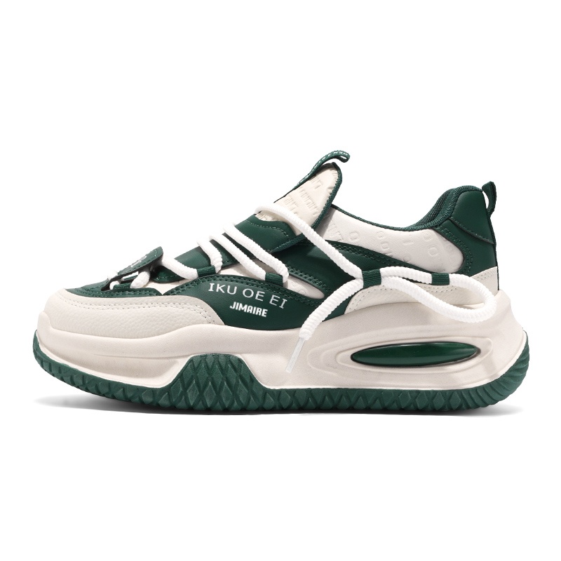

King Jinmai Мужские низкие массивные кроссовки Beige Green, цвет Beige Green