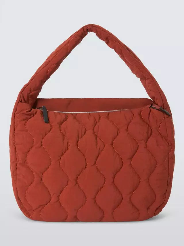 

Сумка John Lewis ANYDAY Large Quilted Hobo, коричневый