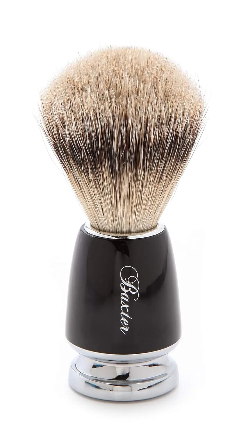 Кисть из барсучьей шерсти Baxter of California Silver Tip | 100% натуральный барсучий волос, B00N3V6YYO