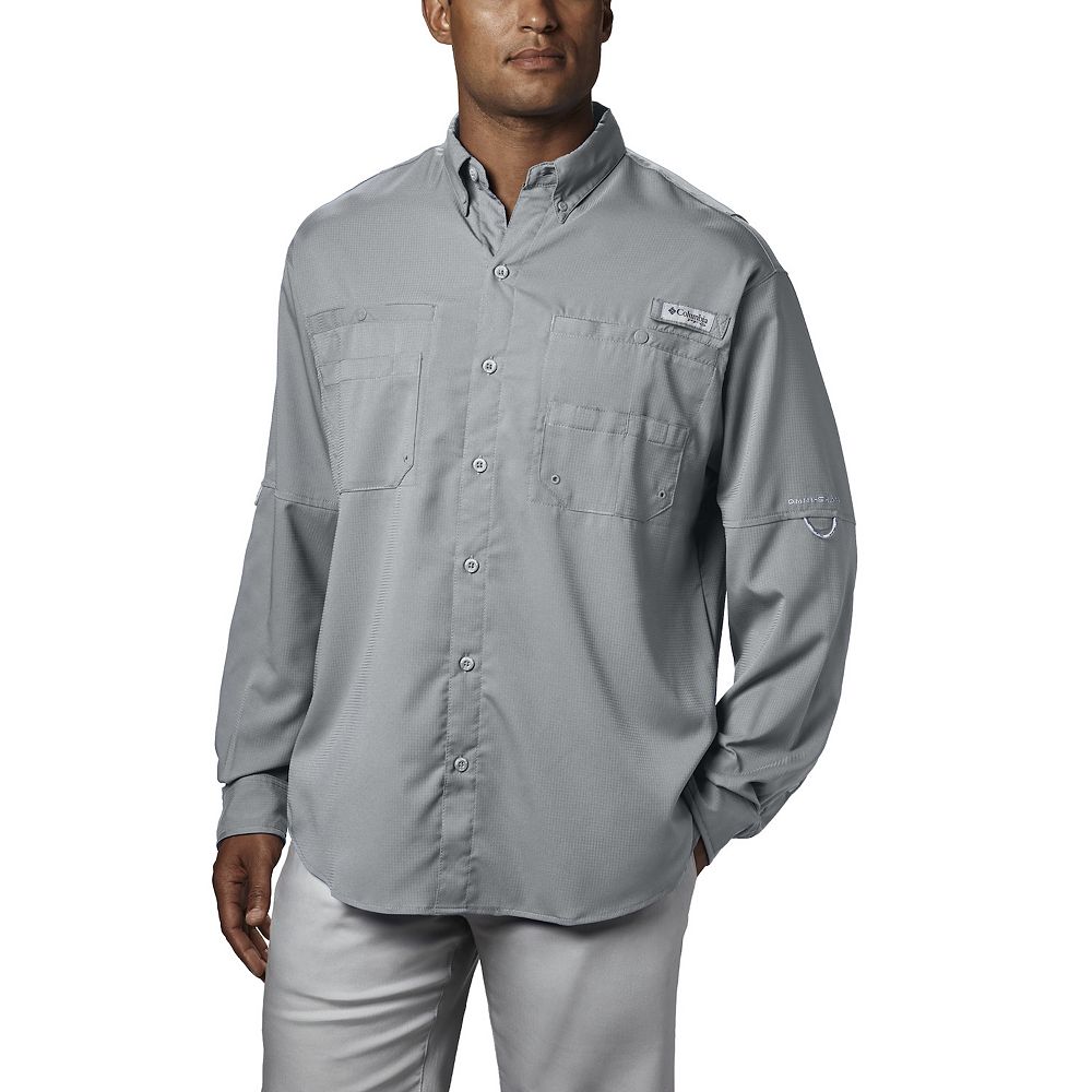 

Мужская рубашка на пуговицах с длинным рукавом Columbia PFG UPF 40 Tamiami II, цвет Cool Gray