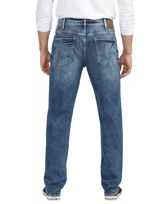 

Мужские джинсы Eddie Athletic Fit с зауженными штанинами Silver Jeans Co., синий