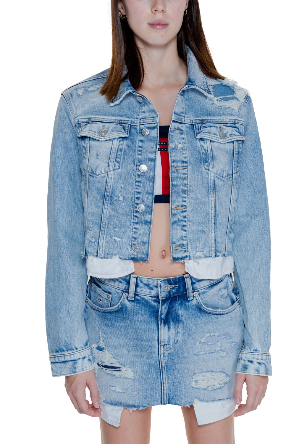 

Куртка Tommy Jeans джинсовая, синий