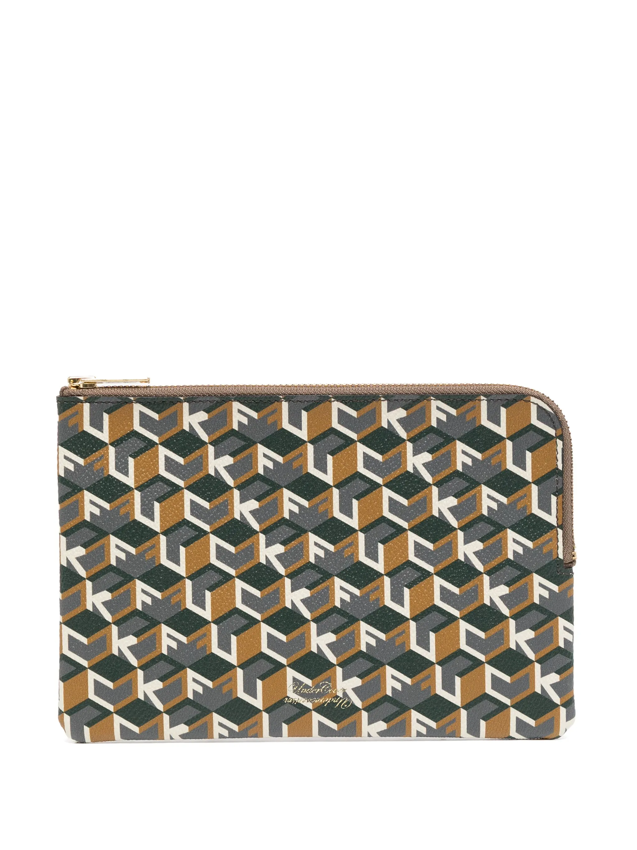 

Кошелек с графичным принтом Undercover, бежевый