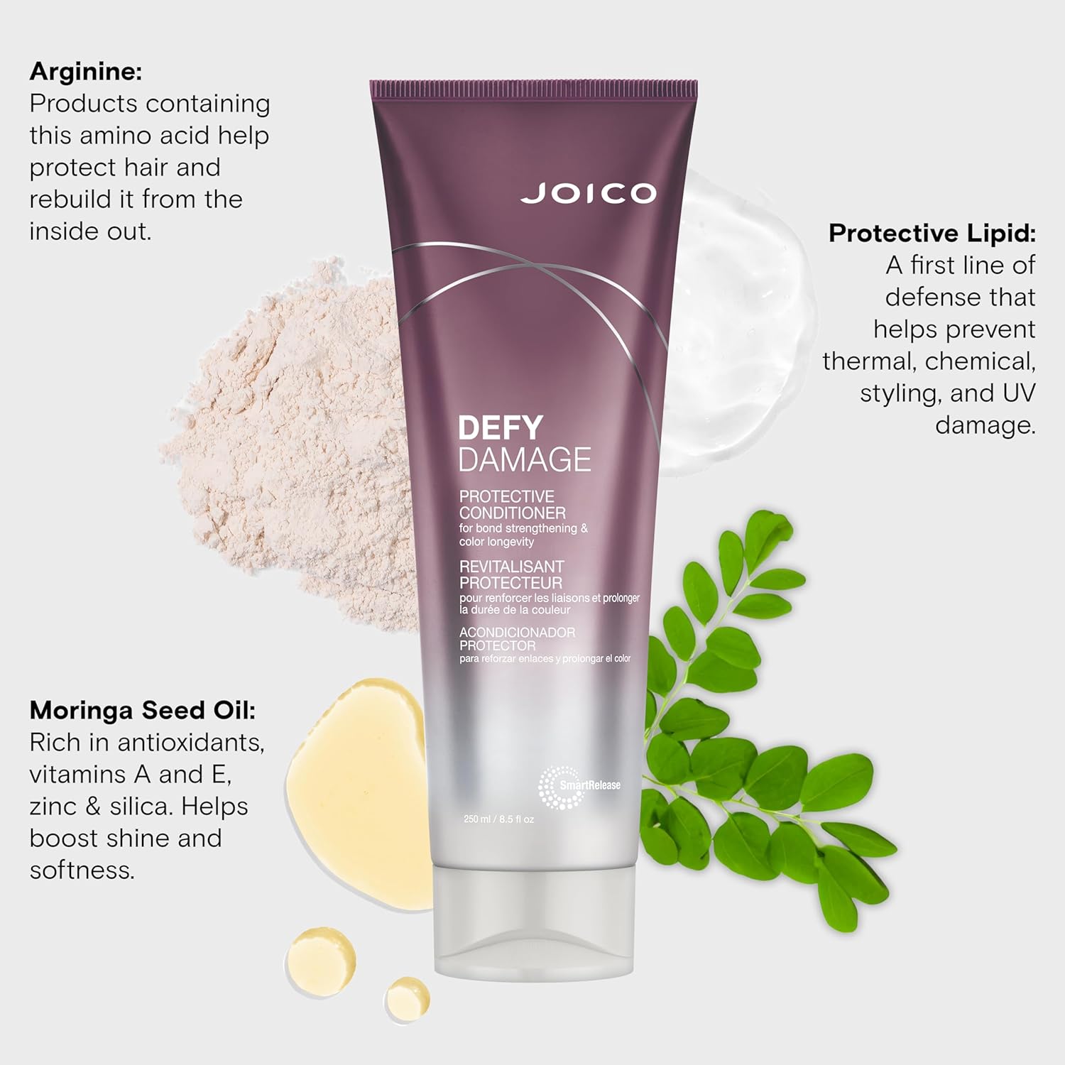 Защитный кондиционер Defy Damage от Joico для мужчин и женщин - 240 мл, прозрачный — фото 2