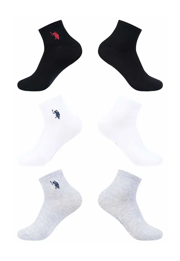 Носки Usoowen 6pack socks U.S. Polo Assn, серый меланж