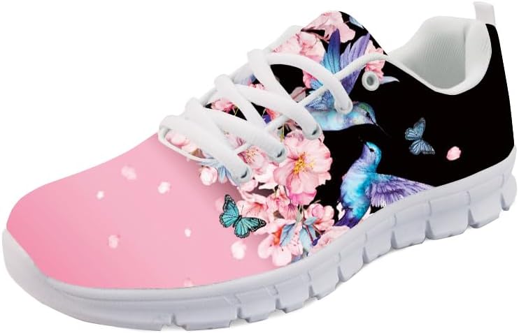 

Кроссовки Forchrinse Daisy унисекс для бега, спортивные кеды для мужчин и женщин, дышащие спортивные кроссовки, Hummingbird Plum Blossom