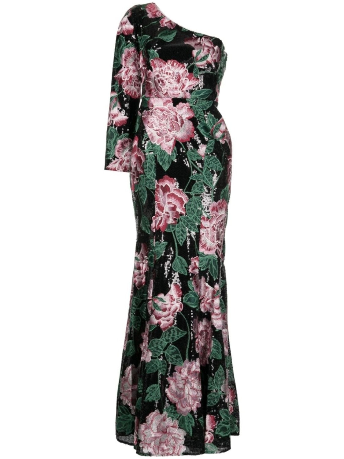 

Marchesa Notte вечернее платье с пайетками, черный
