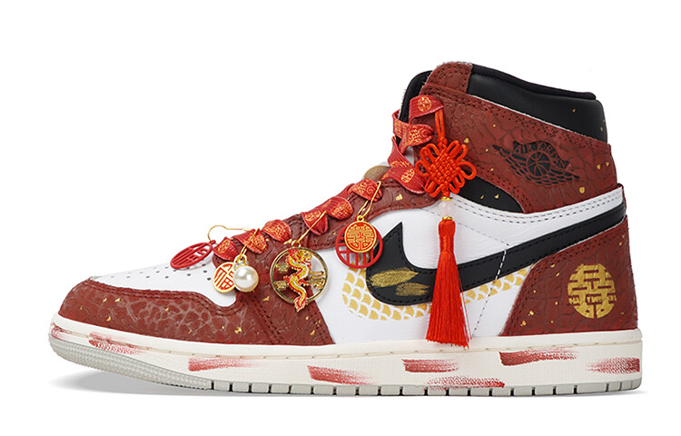 

Баскетбольные кроссовки Air 1 Vintage женские с высоким верхом, красный/белый Jordan
