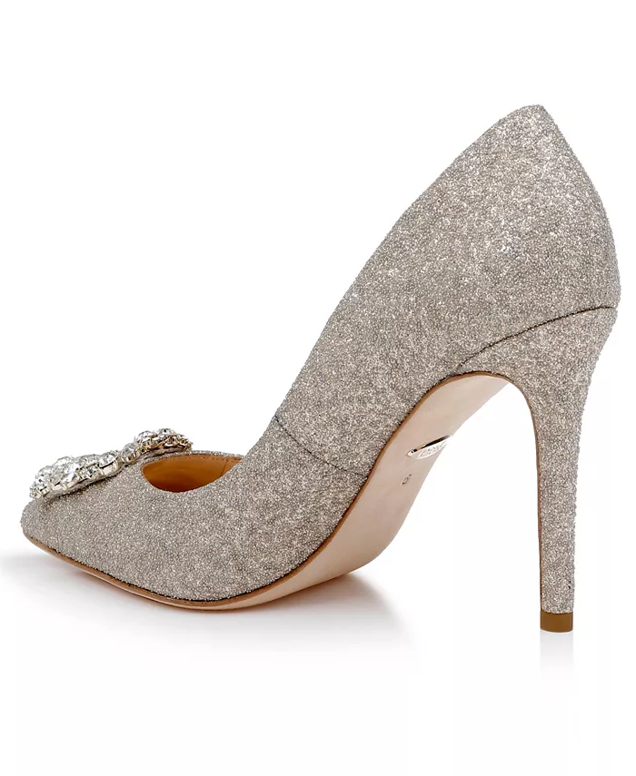 Женские вечерние туфли Cher Badgley Mischka, коричневый/бежевый — фото 3
