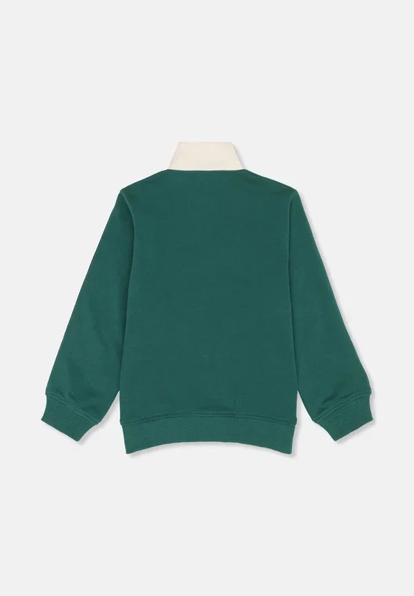 Толстовка Fila Montereggi Regular Heritage Tape Track Zip Up, цвет зелёный/белый — фото 2