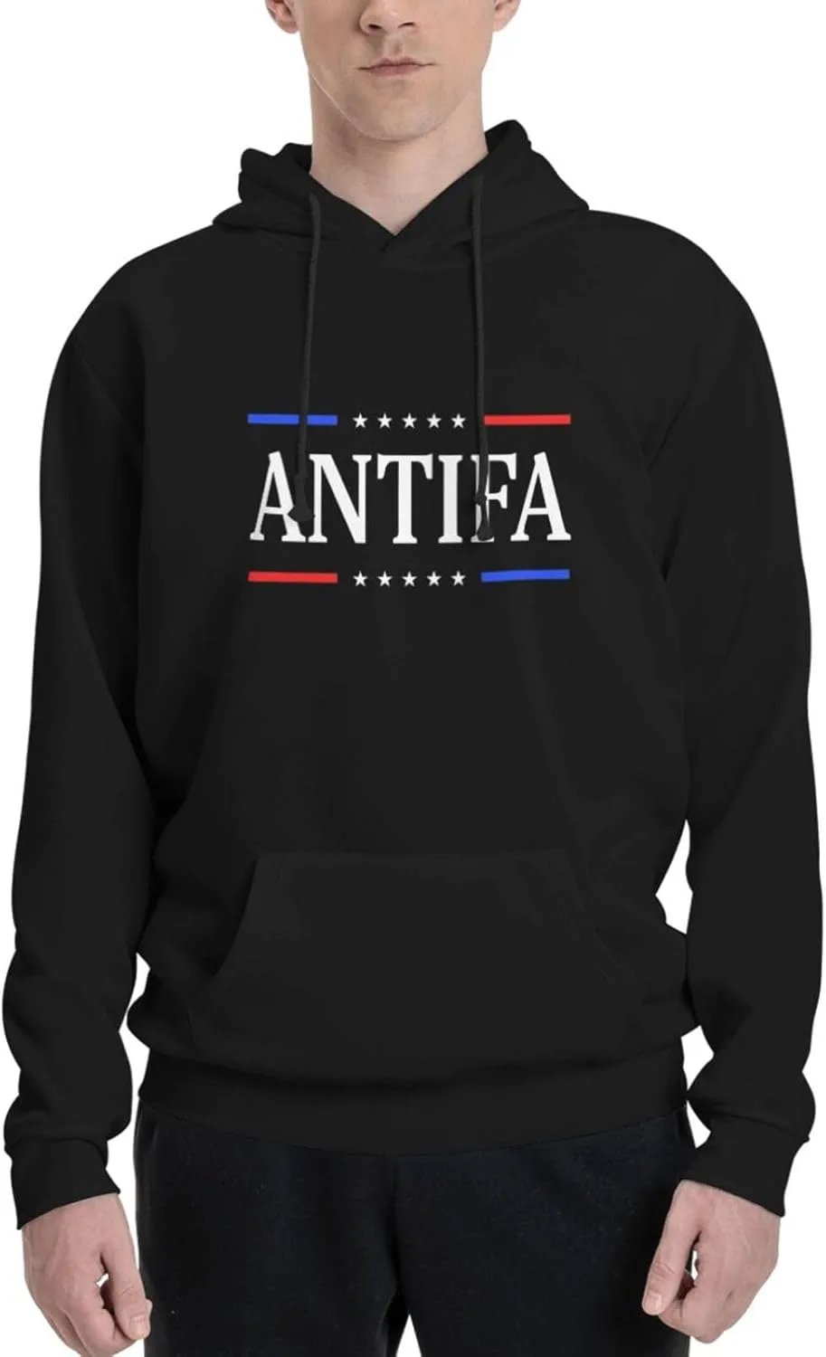 

Толстовка Antifa с капюшоном, плюшевая, для осени и зимы AINVLENAN