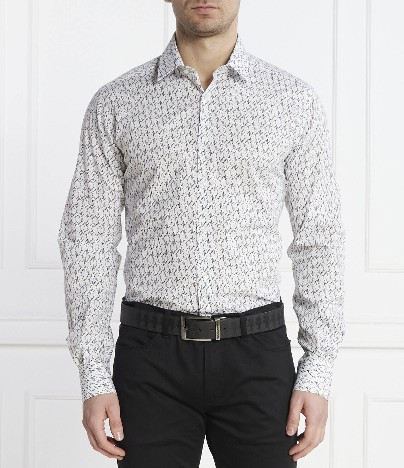 

Рубашка Karl Lagerfeld Modern fit, белый