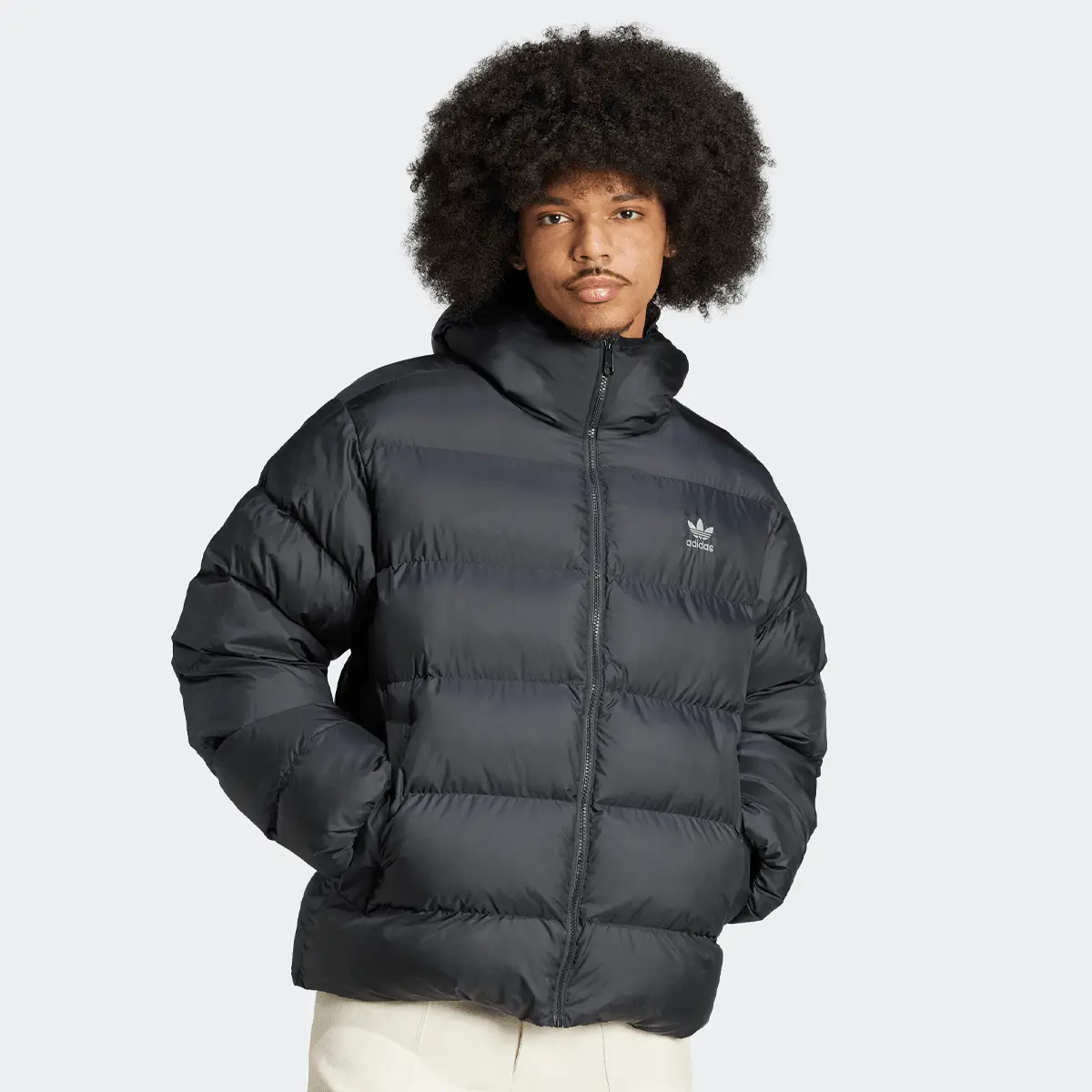 

Куртка adidas Originals Tonal Hooded Puffer Jacke, черный