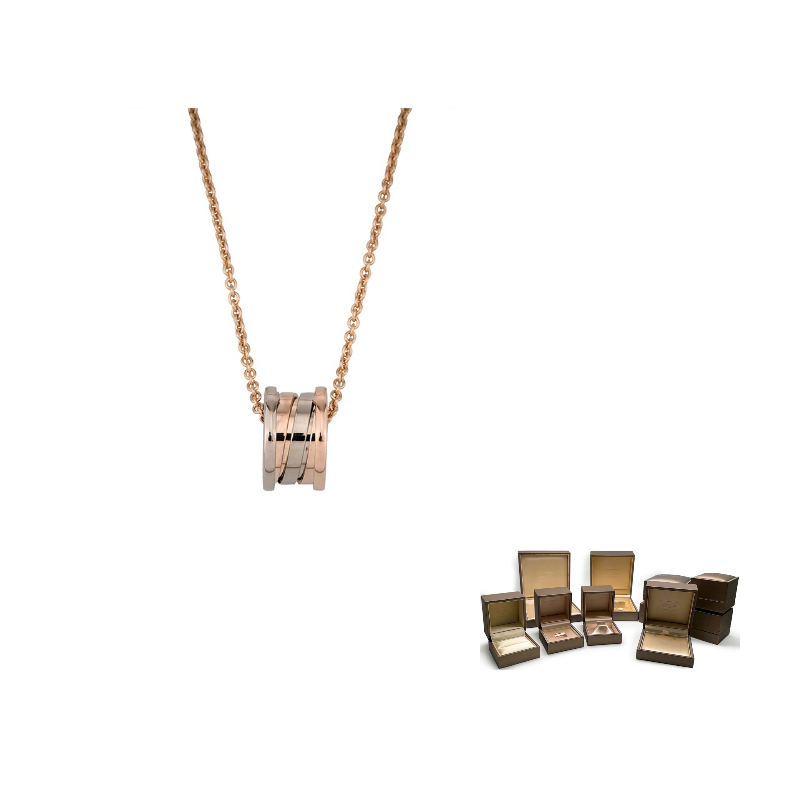 

Ожерелье из каратного золота B.Zero1 унисекс BVLGARI, белое золото/розовое золото