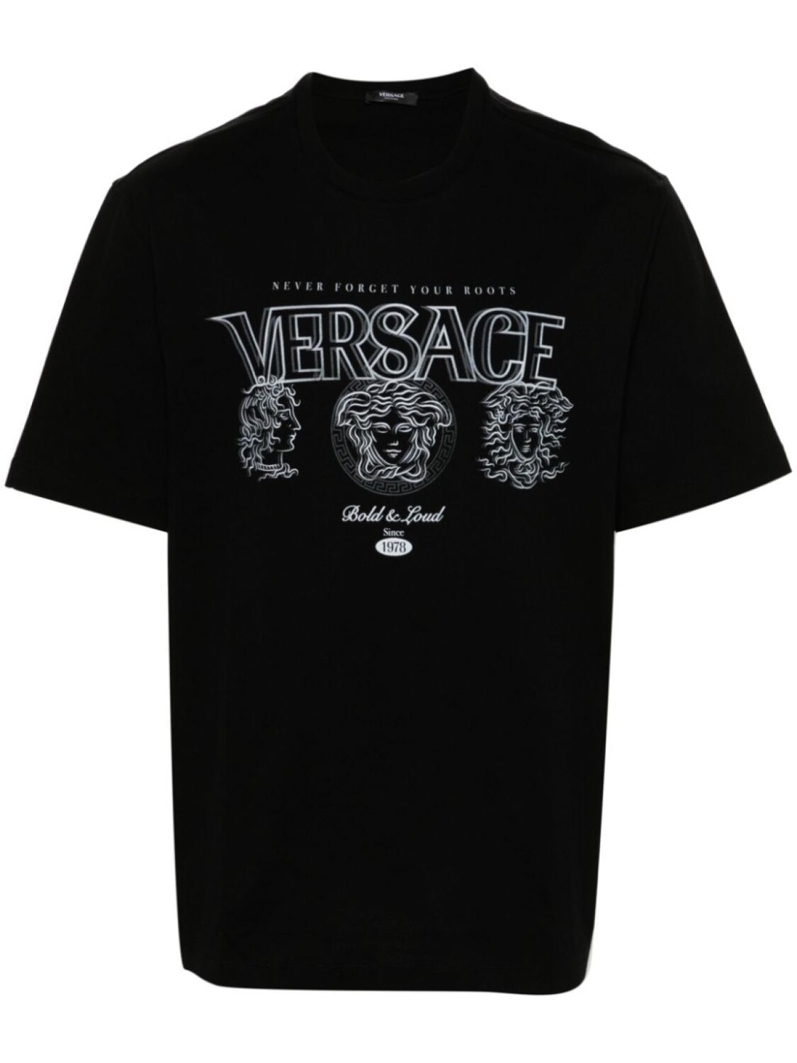 

Versace футболка с логотипом, черный