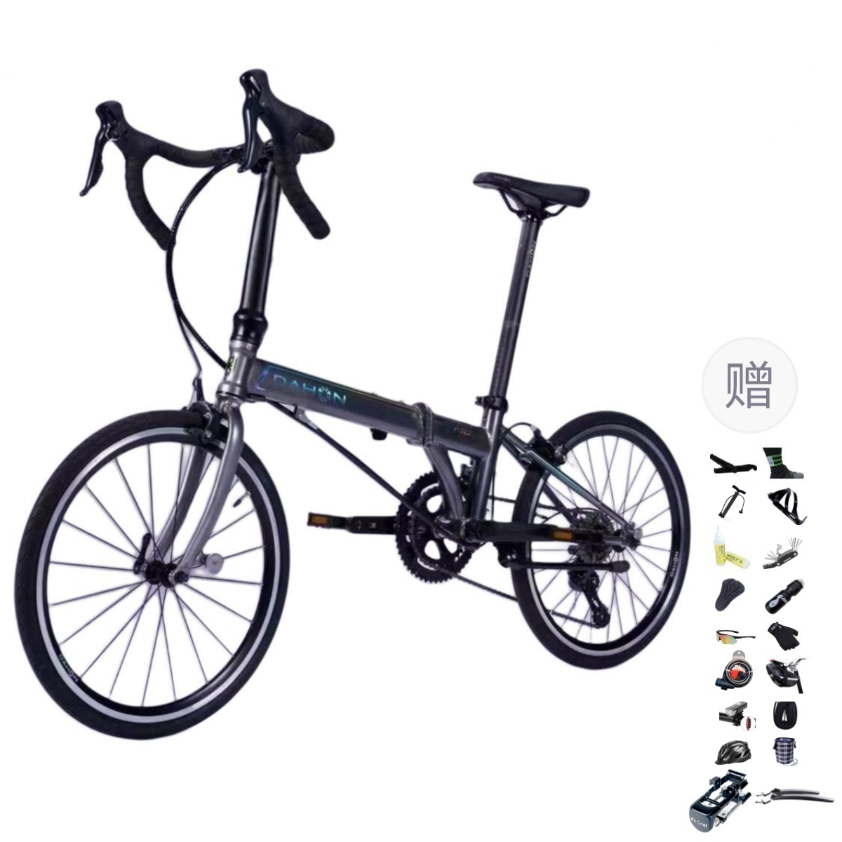 

Складной велосипед KDC083 из хромомолибденовой стали, V-brake, унисекс DAHON