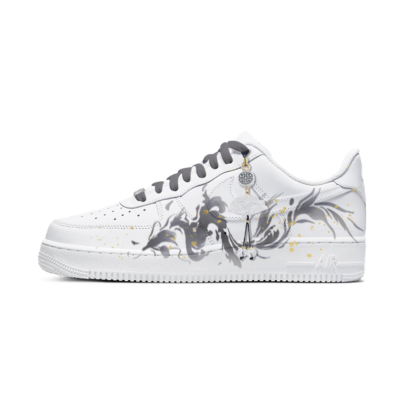 

Nike Кроссовки Air Force 1 с противоскользящим покрытием, износостойкие, низкие, мужские, для скейтбординга, черные, белые