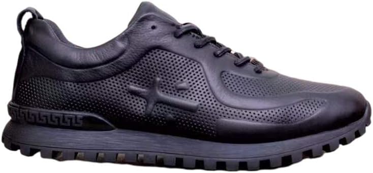 

Мужские слипоны Классические легкие кроссовки из натуральной коровьей кожи Повседневная обувь Mengchengying, черный