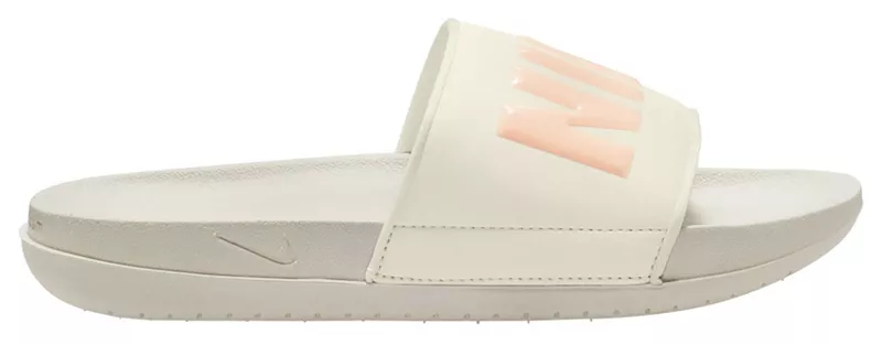 Женские шлепанцы Nike для внедорожной площадки, цвет Sail/Crmsn Tnt/Light Bone