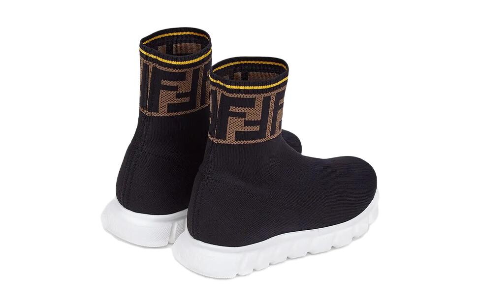 Кроссовки Fendi Kids Lifestyle, черный — фото 4