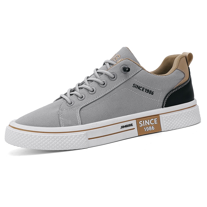 

King Jinmai Серые мужские противоскользящие скейтерские кеды, цвет Gray