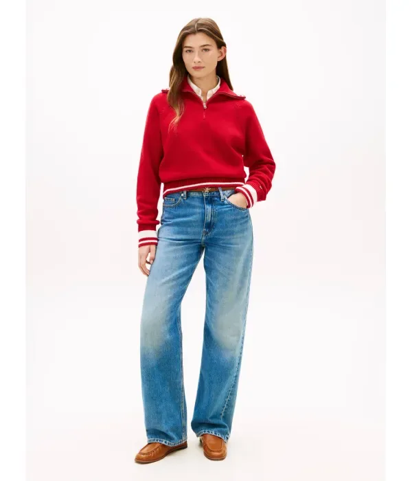 Свитер VARSITY loose fit Tommy Hilfiger, красный — фото 2