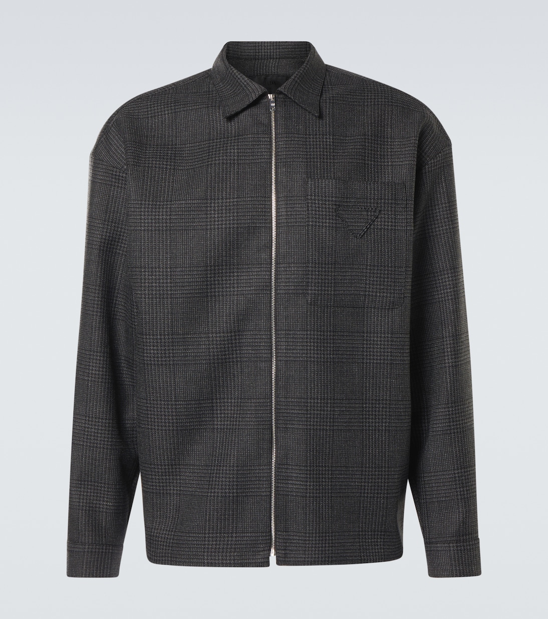 

Блузон из вирджинской шерсти Prince of Wales Prada, Antracite