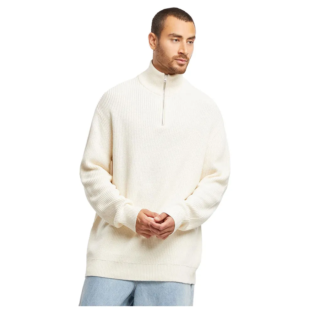 

Свитер Urban Classics Rib Basic half zip, бежевый