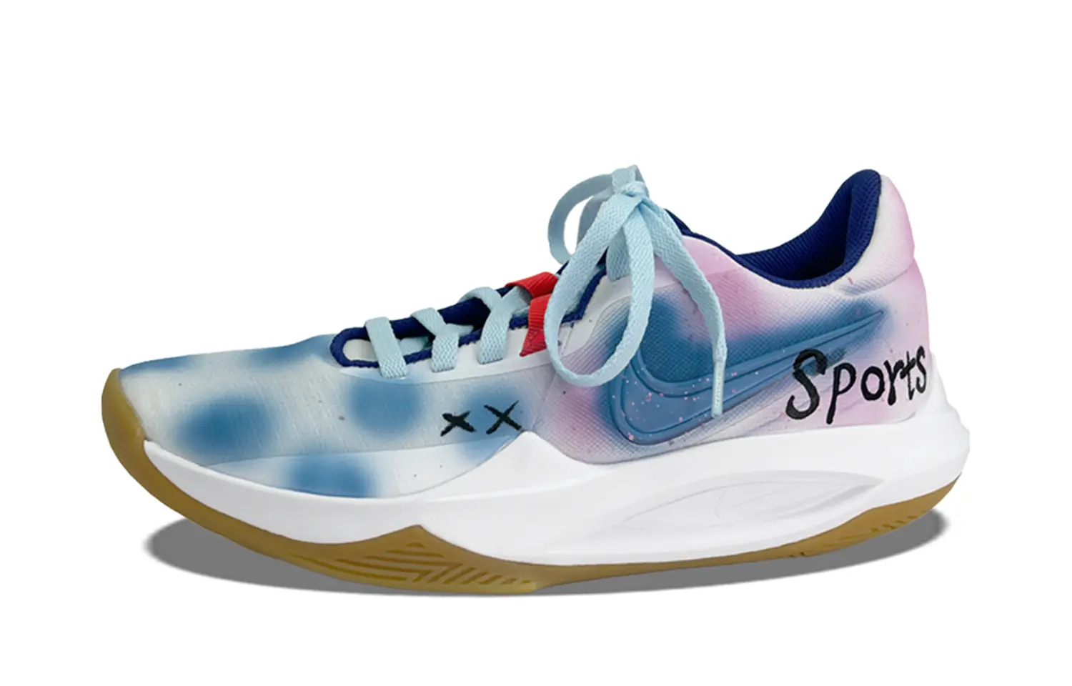 

Nike Баскетбольные кроссовки Precision 1 Low Top, мужские, павлинье-синие