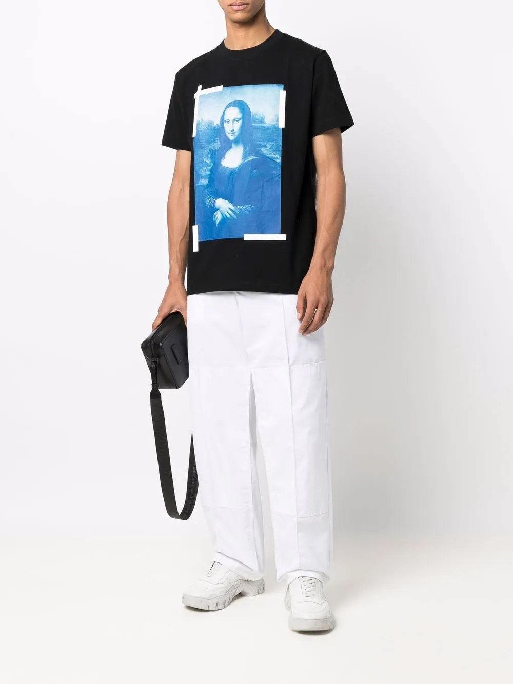 Футболка с принтом Monalisa OFF-WHITE, черный — фото 2