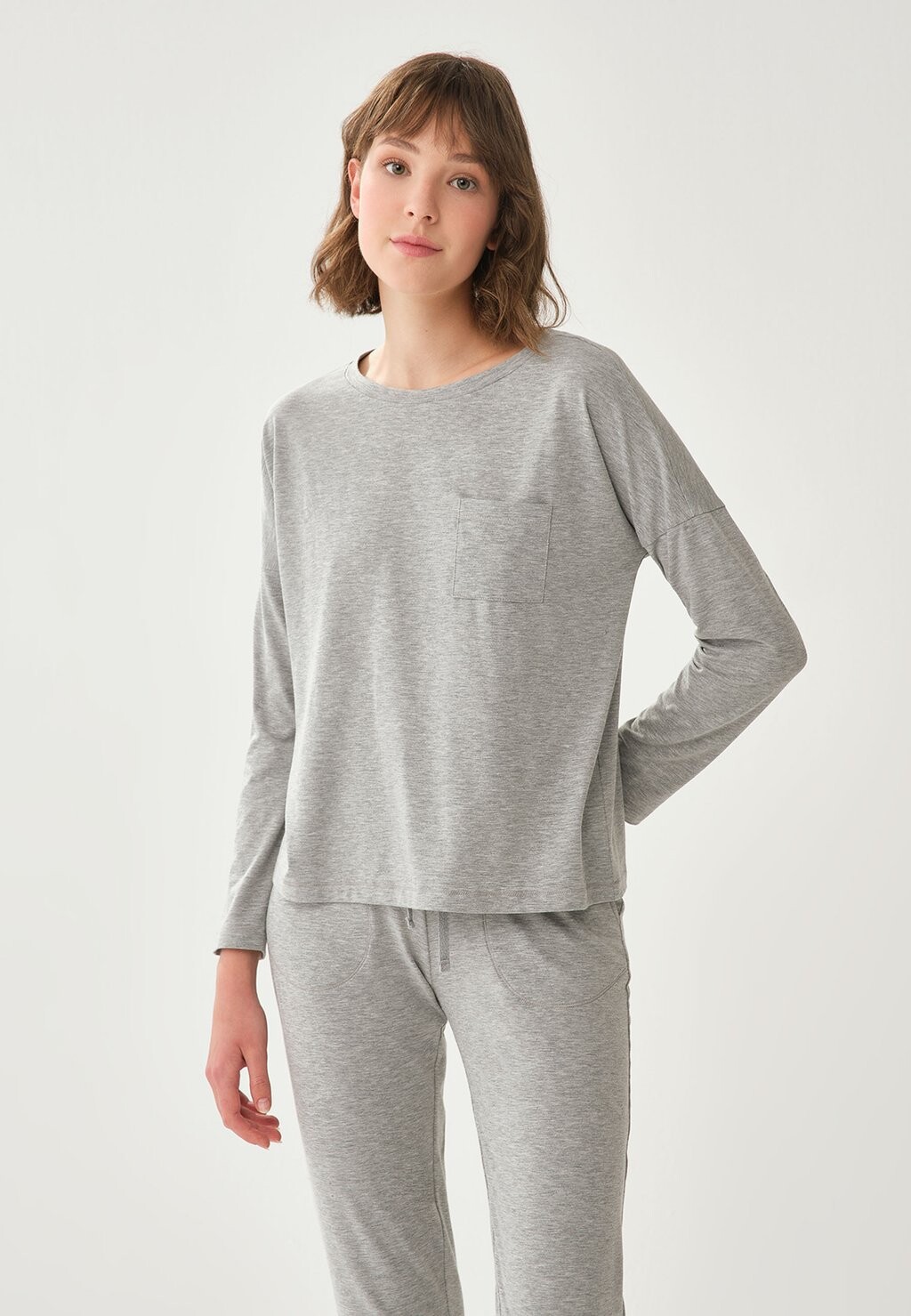 

Рубашка с длинным рукавом CREW NECK DAGI, цвет grey
