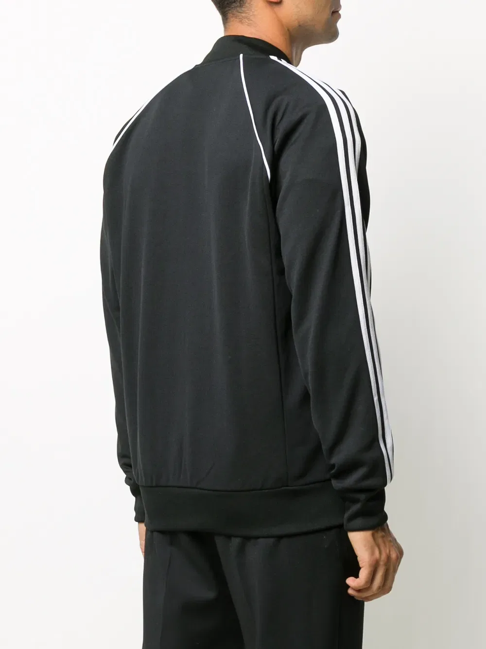 Спортивная куртка с полосатой отделкой Adidas, черный — фото 4