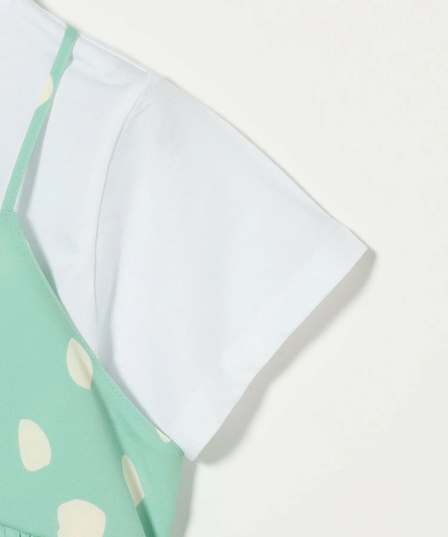 Комплект из футболки и платья-комбинации / Детский 100-130 см United Arrows Green Label Relaxing, LIME — фото 4