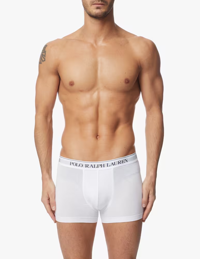 Комплект из 3 трусов-боксеров из хлопка стрейч Polo Ralph Lauren, белый — фото 2