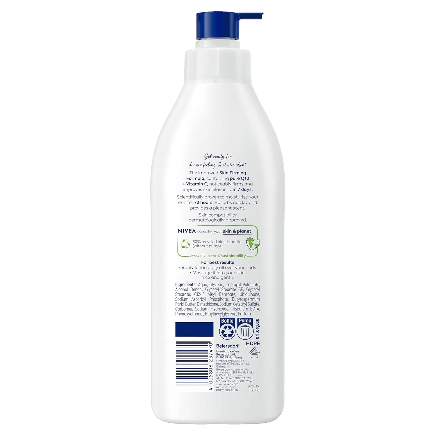 Укрепляющий лосьон для тела «Q10 Energy Plus» от Nivea, 400 мл Nivea — фото 2