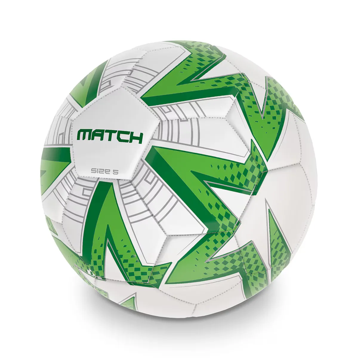 

Футбольный мяч Mondo Match Size 5, белый/мультиколор