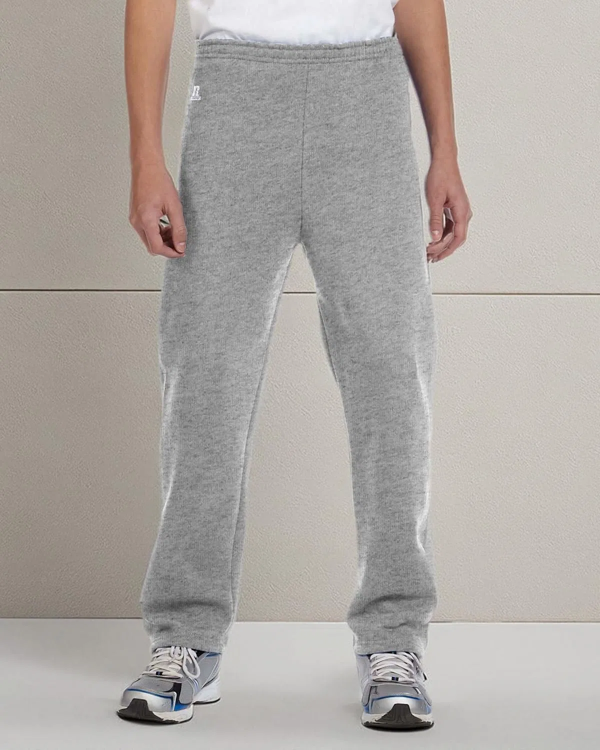 Спортивные брюки и джоггеры Russell Athletic Youth Dri-Power из флиса с карманами, влагоотводящие, размеры S-XL, Oxford — фото 3