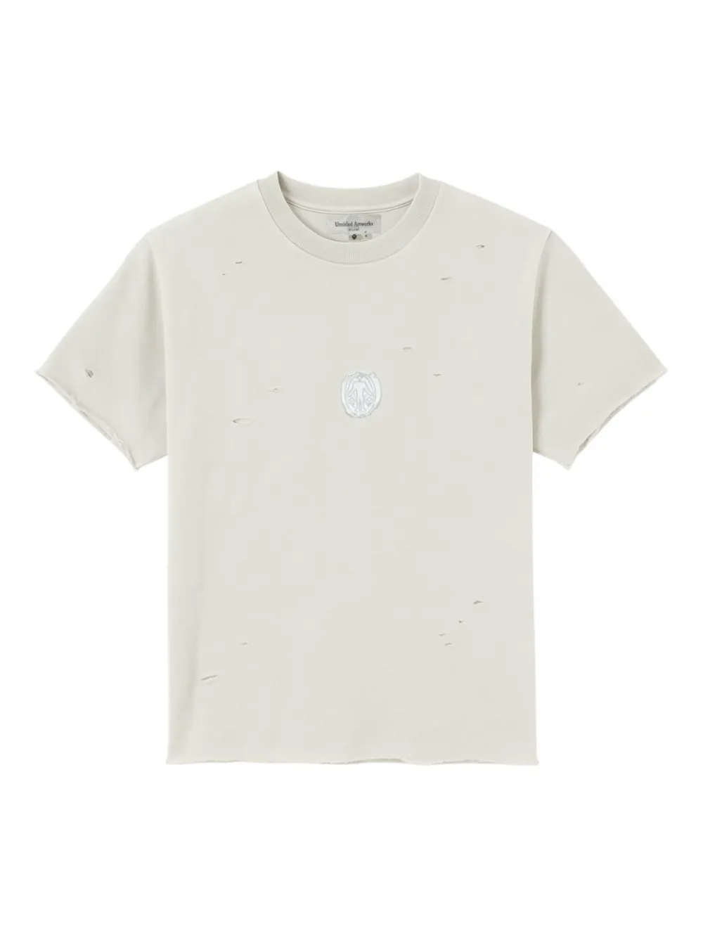 

Футболка с эффектом потертости и логотипом UNTITLED ARTWORKS, нейтральный