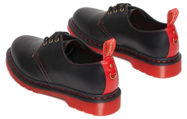 Кожаные оксфордские туфли Dr. Martens 1461 «Год Кролика», цвет «Черный красный» — фото 4