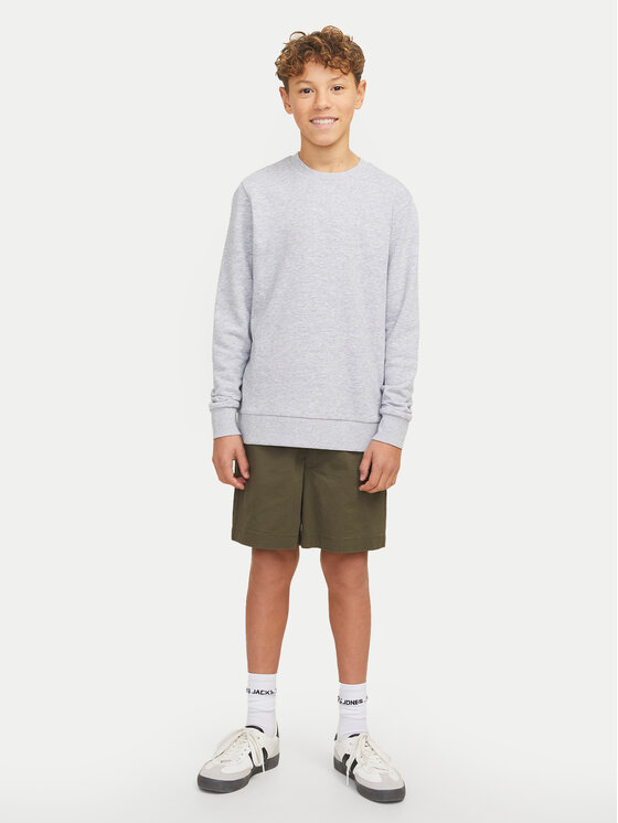 Шорты свободного кроя из ткани Jaiden 12275013 Jack&Jones Junior, зеленый — фото 2