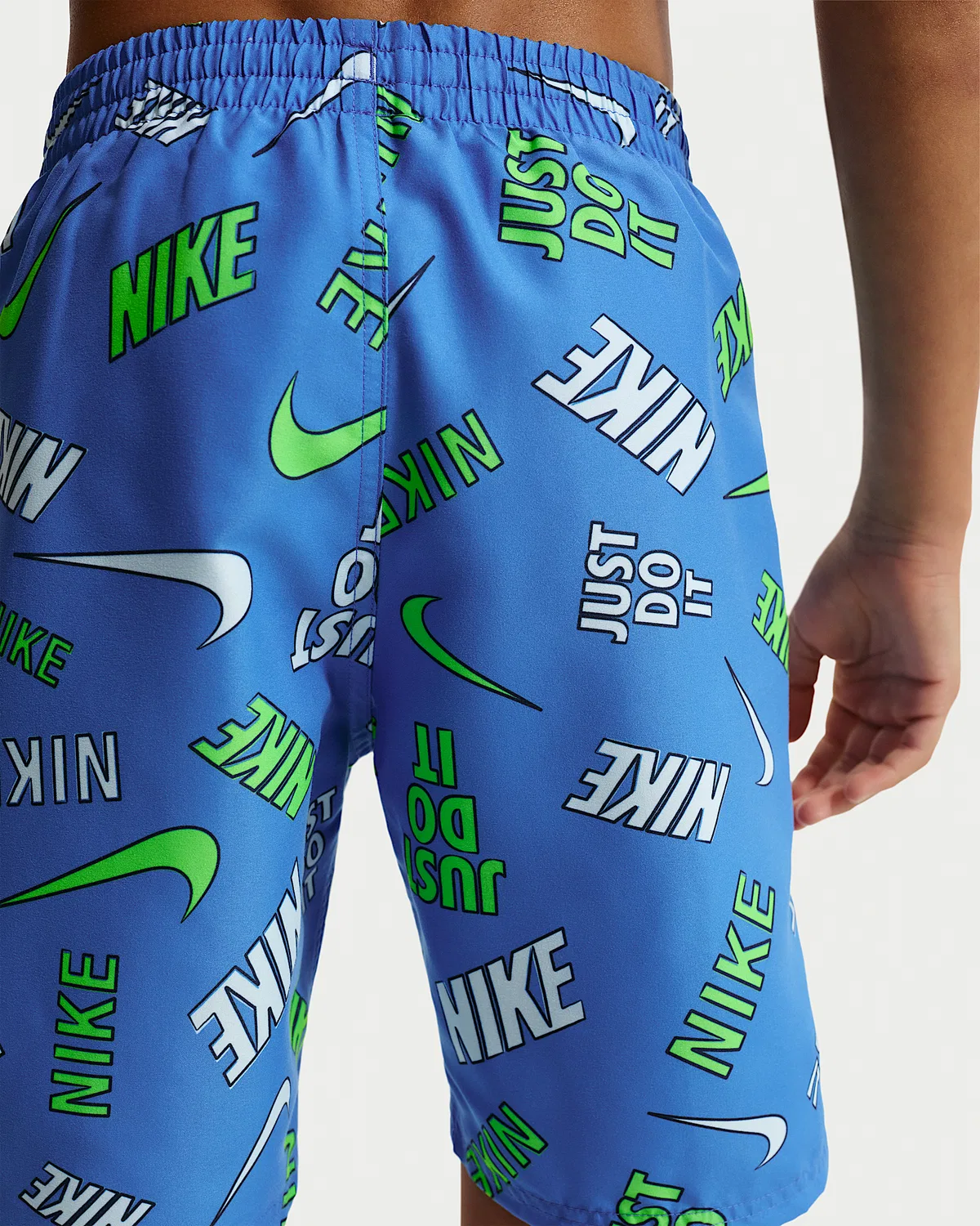 Детские (мальчиковые) плавки Nike Swim Breaker 7" с боксерской подкладкой, Blue Crystal — фото 3
