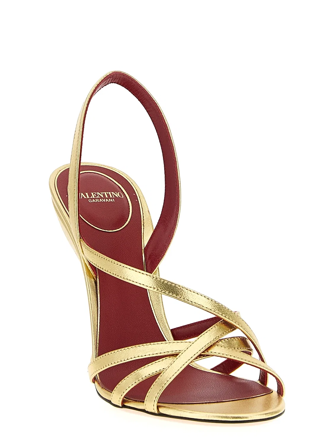 Босоножки VALENTINO GARAVANI 'Fetishique', золотой — фото 2