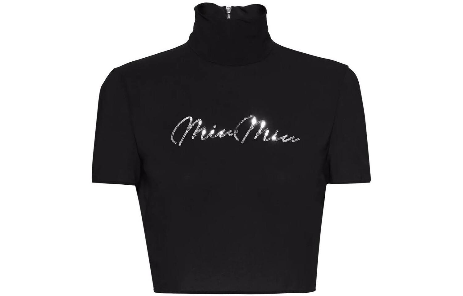 

Топ укороченный Miu Miu, черный