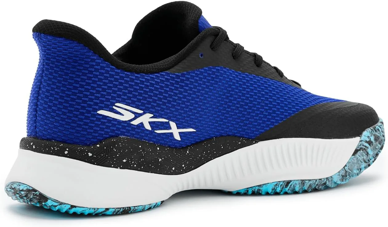 Мужские теннисные кроссовки Skechers с удобной посадкой без шнурков State Champ, черный/синий — фото 4