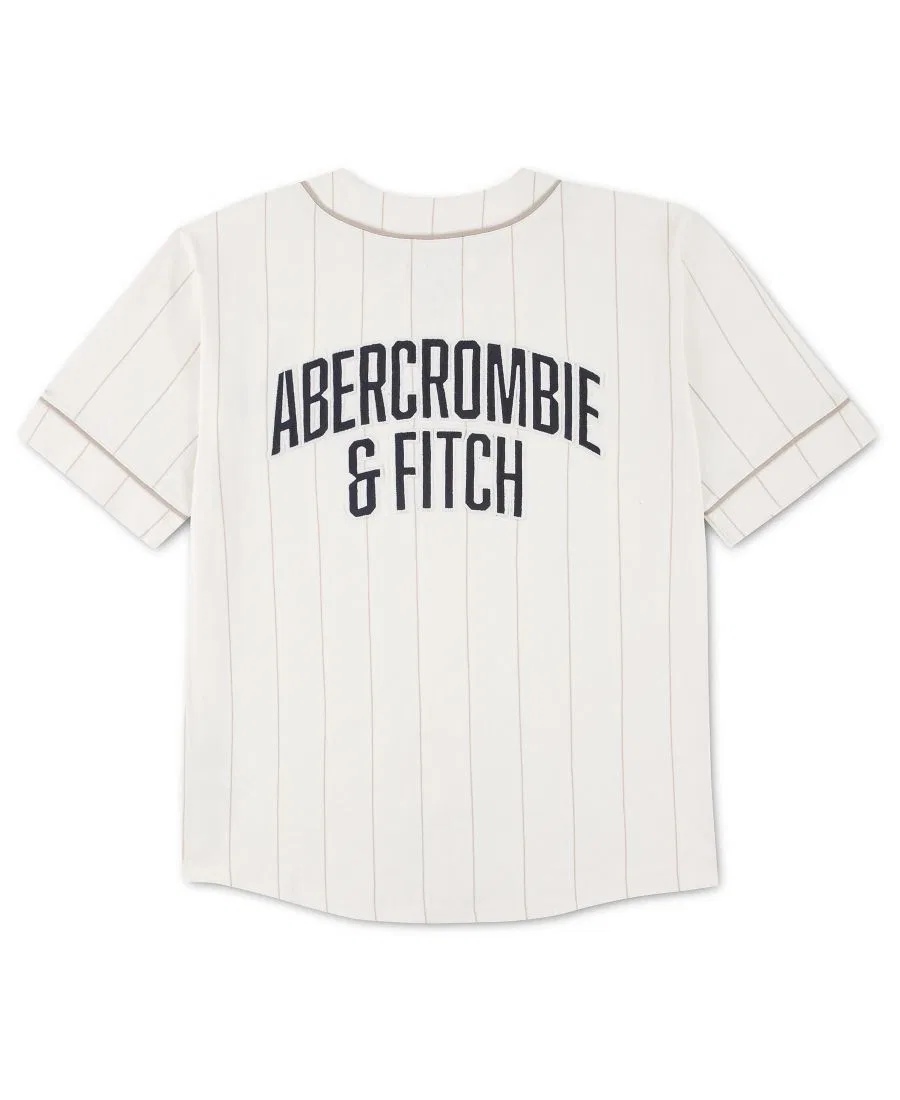 Рубашка с бейсбольной окантовкой для мальчиков Abercrombie Kids — фото 2
