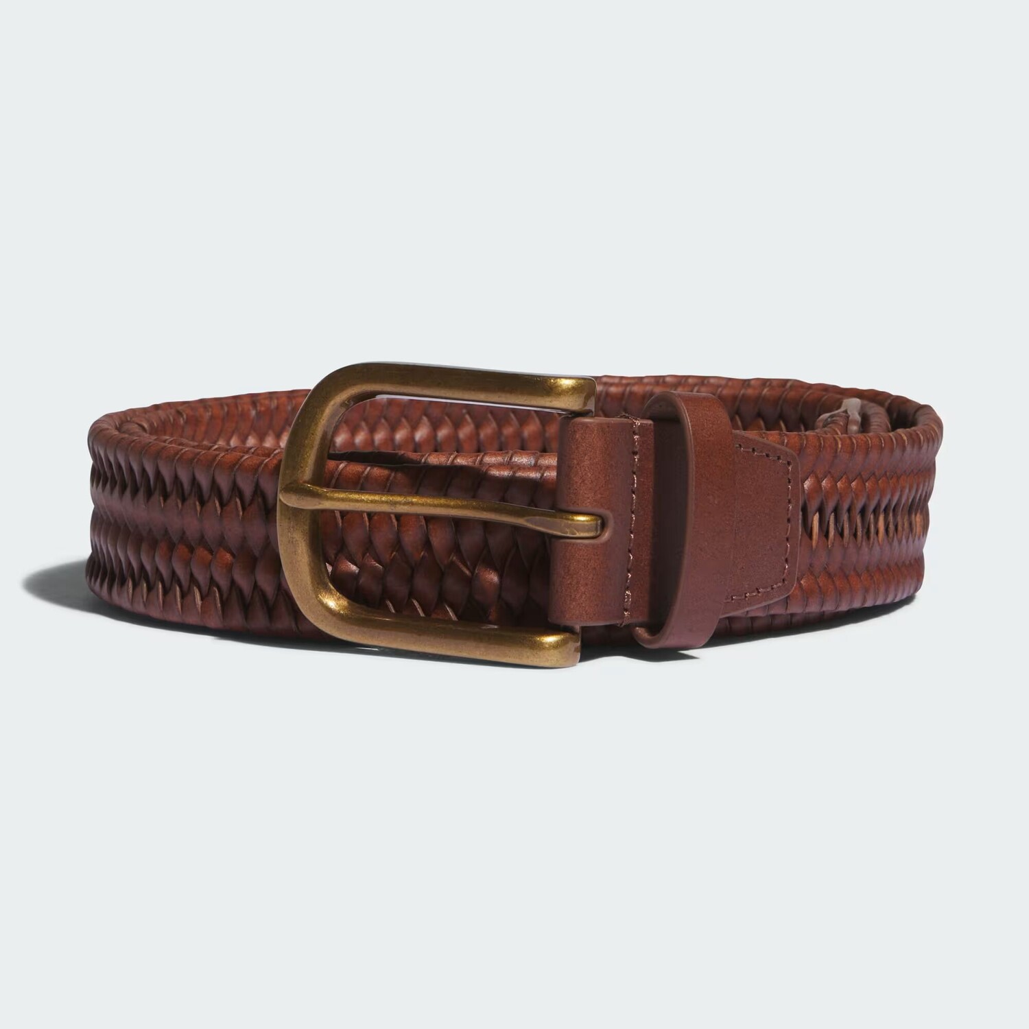 

Плетеный кожаный ремень для гольфа Adidas, цвет Cognac
