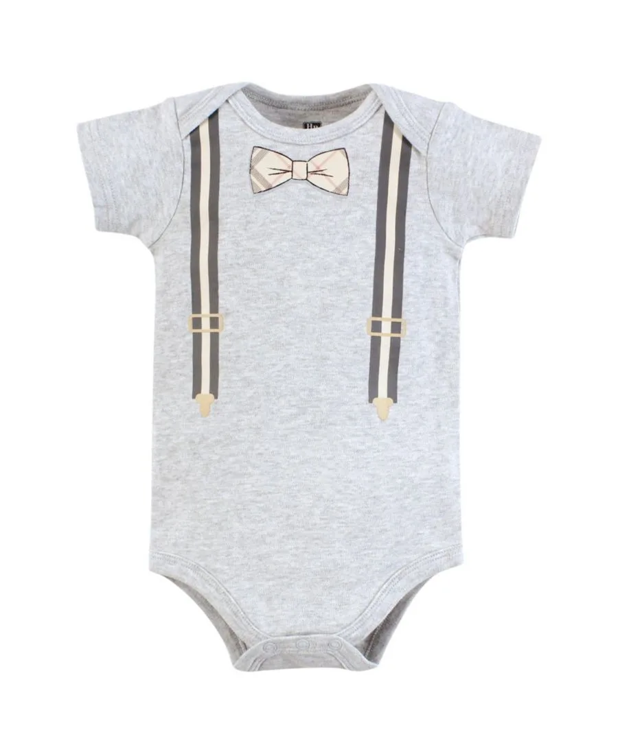 Комплект из 5 хлопковых боди Essential Hudson Baby, Plaid Bow Tie — фото 3