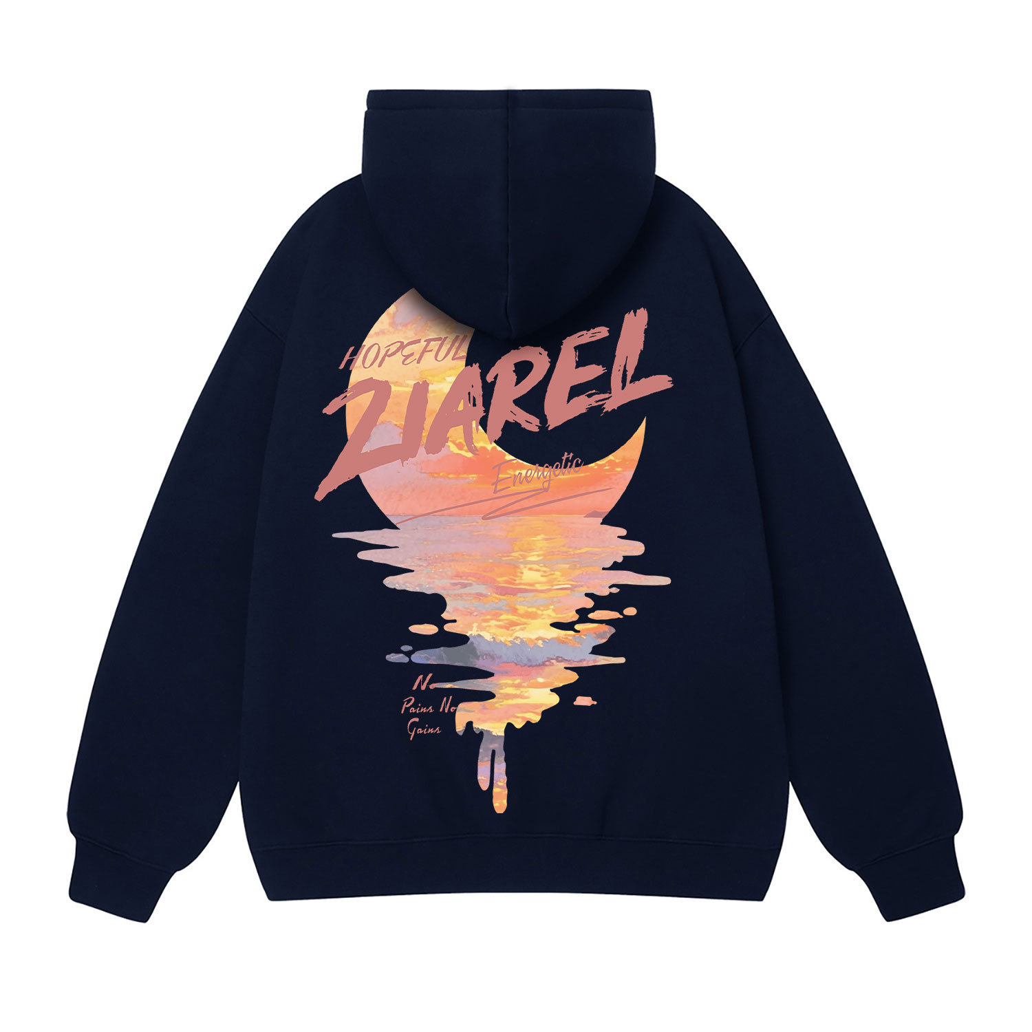 

Толстовка Unisex Hooded Moderate Regular ZIAREL, темно-синий